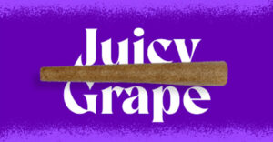 Juicy Grape Flavor Infused Cannabis Blunt
